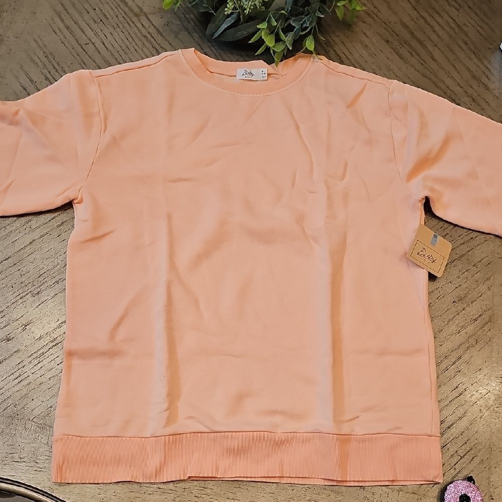Peach Crew Neck Boys Sweater Size XL NWT Bixby Nomad